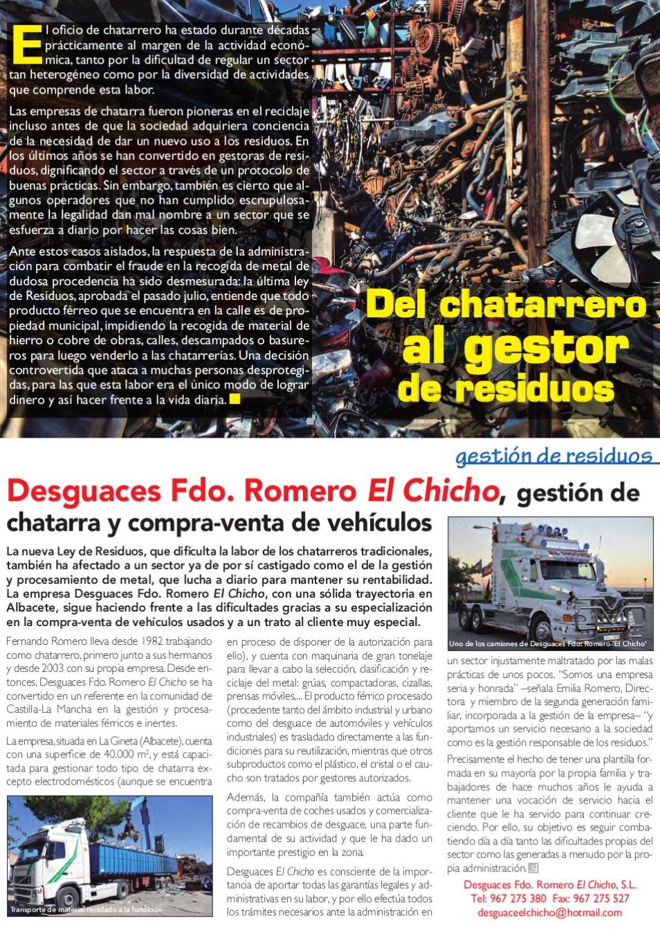 desguace fdo romero el chicho